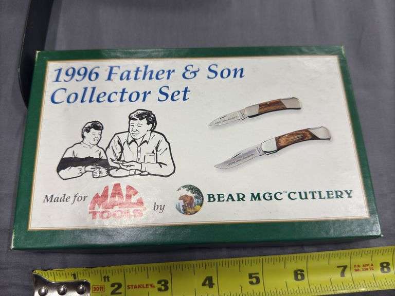1996 Mac Tools by Bear MGC Cutlery 2-pc Father and Son
