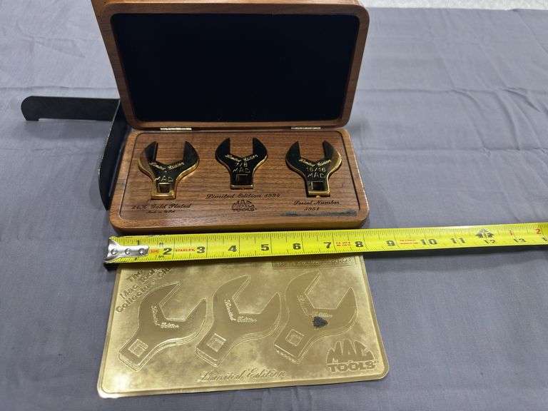Mac Tools Collector’s Club limited edition 1994 3-pc crowfoot wrench set