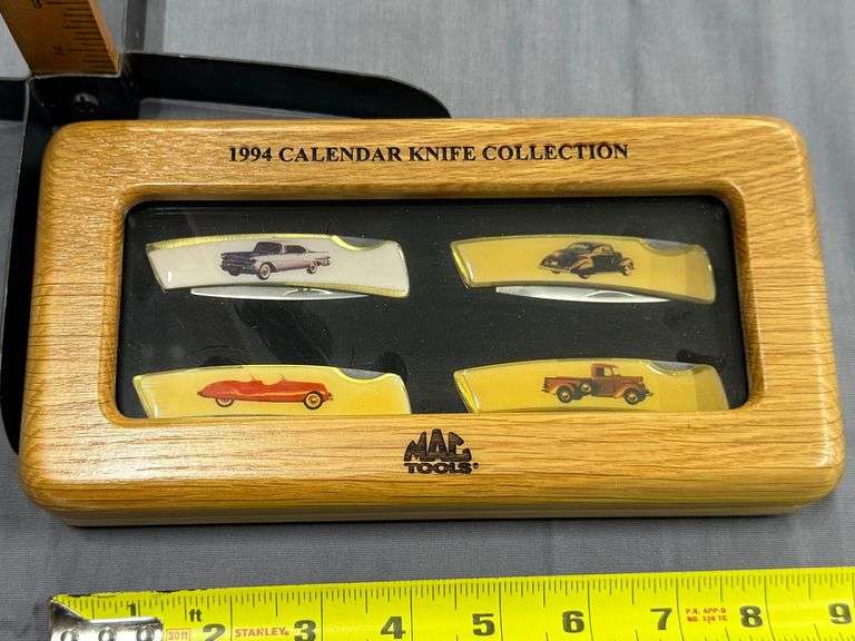 Mac Tools 1994 Calendar Knife Collection in case.