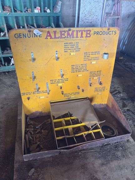 Alemite metal store display- 3ftx 3ft T x 17"D