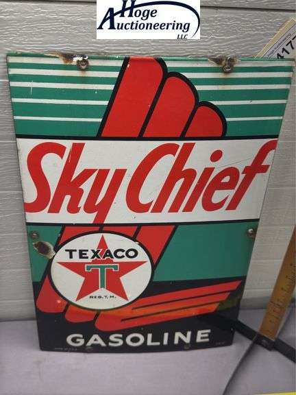 Texaco Sky Chief sign - porcelain style