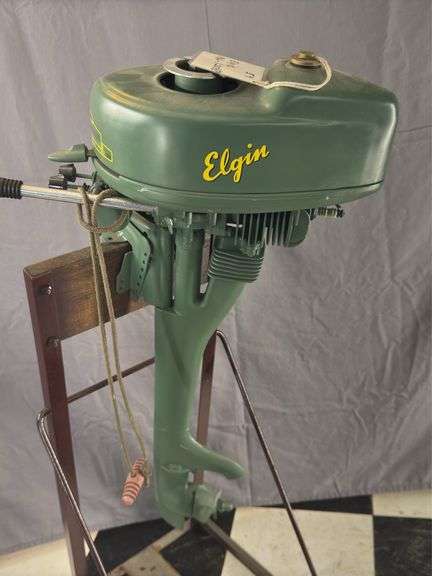 1946 Elgin outboard motor (stand not included)