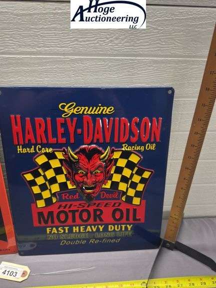 X2 - Harley-Davidson signs - tin