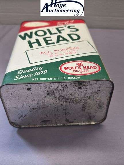 Wolf's Head oil can - 1 gallon