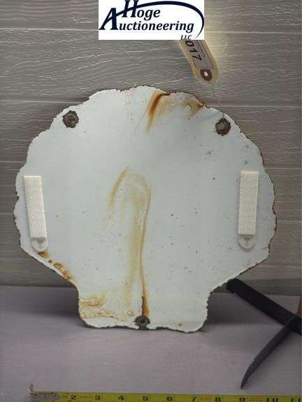 Shell Gasoline sign - porcelain type