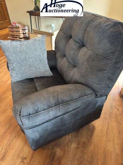Grey recliner (fabric feels like microfiber), Ashley Furniture