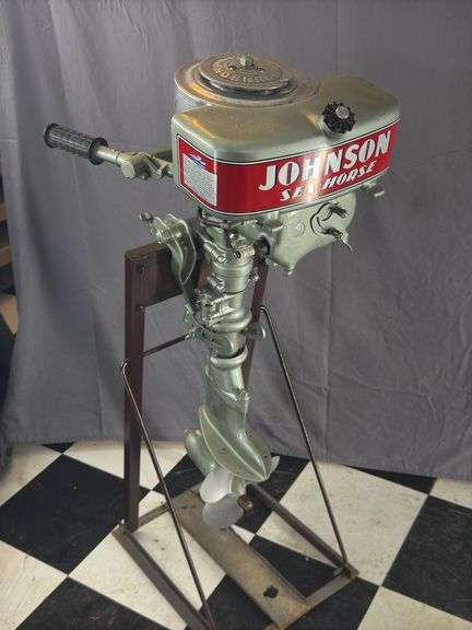 1930 Johnson A-50 outboard motor.