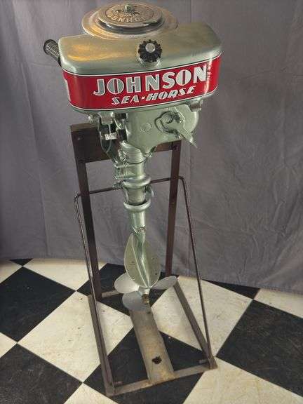 1930 Johnson A-50 outboard motor.