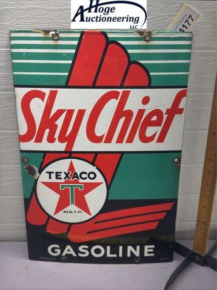 Texaco Sky Chief sign - porcelain style