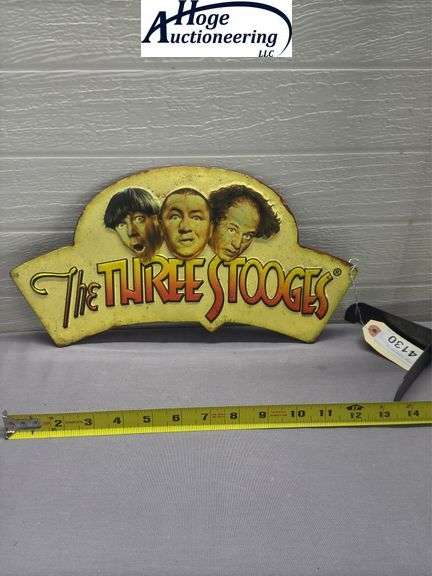 The Three Stooges sign - tin