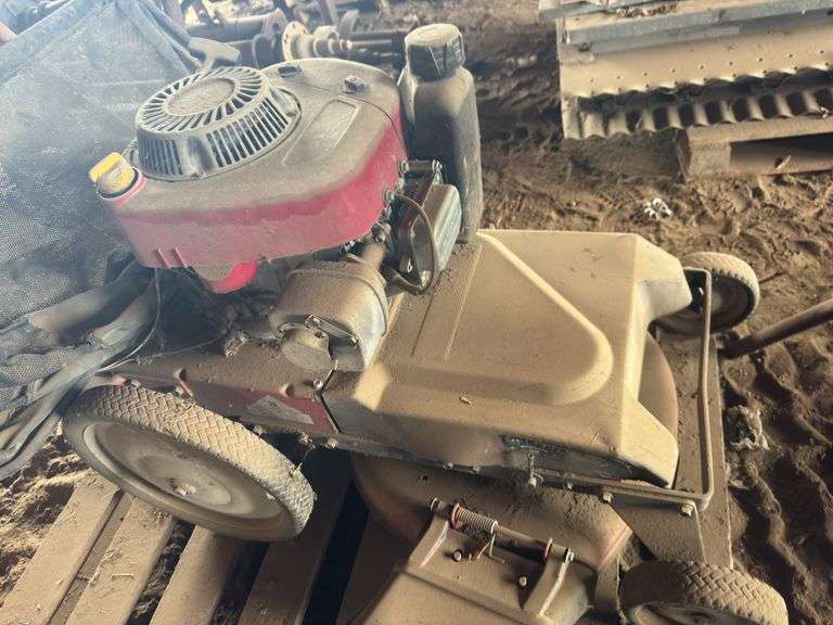 Troy Bilt walk behind brush mower, 24"