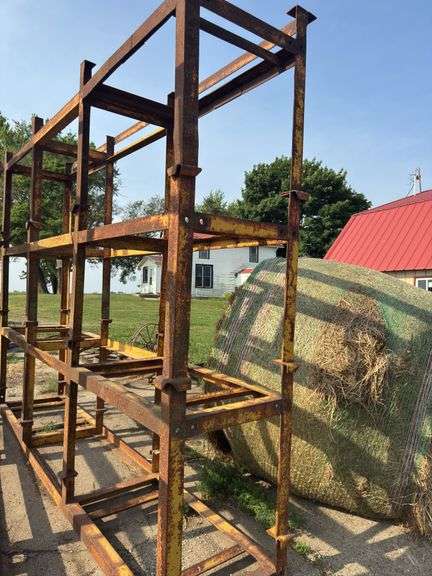 Steel storage rack. 12ft long, 30" deep, 9.5ft tall