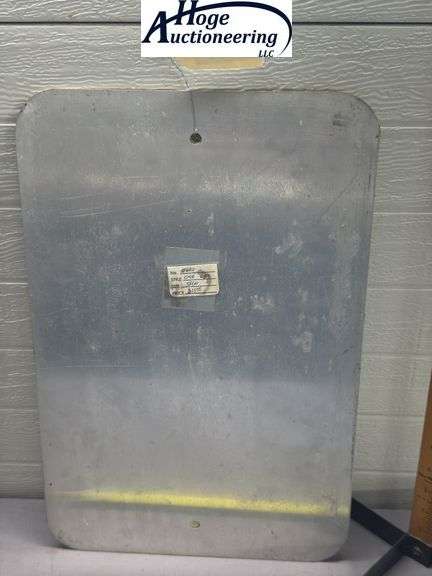 One Way sign - tin
