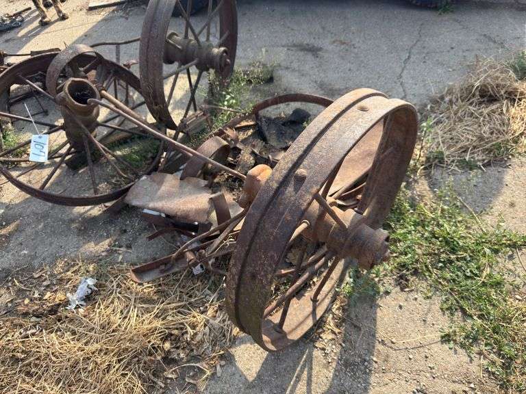 4-28" steel wheels, misc wheels & iron