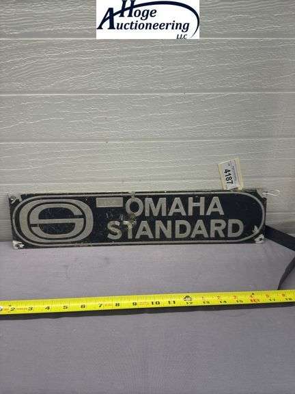 Omaha Standard sign #155453 - tin