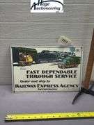 Railway Express Agency sign - porcelain style