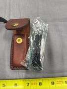 2 pocket knives-Cutco with sheath & Barlow