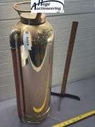 Copper fire extinguisher. General Model Quick AId Fire Guard. The General Detroit Corp.