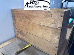 Wooden box. Written on side of box: Standard Oil Company (Indiana) Superla Cream Separator