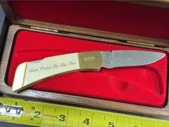 Mac Tools 1938-1989 Gerber collectable knife in case.