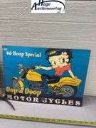 X2 - Betty Boop '66 Boop Special & Round Betty Boop sign - tin