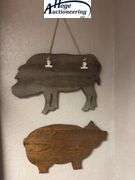 Wall decor - 2 pig wall art, 1 framed picture (La Tour Eiffel)