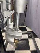 1939 Evinrude Speedi twin outboard motor w/stand