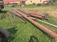 Pile of augers and tubing