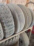 Tire rack with tires- 235.75-15, 205.75-14, G78-14