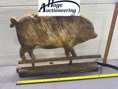 Pig decor - tin