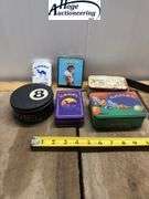 6 tin boxes. 4 Camel tins, 1 Camel Zippo tin, 1 Good Year tin,
