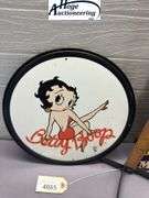 X2 - Betty Boop '66 Boop Special & Round Betty Boop sign - tin