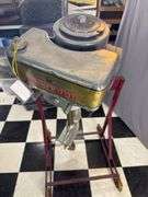 1939 Evinrude Sport Four outboard motor w/stand