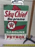 Texaco Sky Chief sign - porcelain type