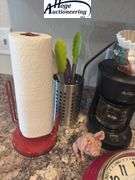 Sterling & Noble Clock, paper towel holders, utensil holders, pig decor, Mr. Coffee coffee maker, na