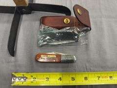 2 pocket knives-Cutco with sheath & Barlow