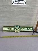 Quaker State Oil sign - tin