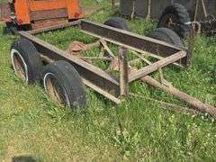 Homemade pin hitch trailer frame. 4x7.5ft