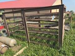 Metal storage rack. approx 4.5x10, 5.5 tall