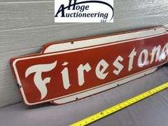 Firestone sign - porcelain style