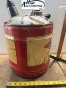 D-X Motor Oil can (5 gallon)