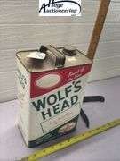 Wolf's Head oil can - 1 gallon