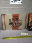 X2 - Born to Ride & Motherroad Route 66 signs - tin