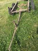 Homemade pin hitch trailer frame. 4x7.5ft