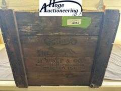 Wooden box - The H. Wolf & Co. General Merchandise Chicago, Ill