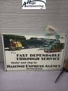 Railway Express Agency sign - porcelain style
