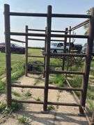 Steel rack, approx 7x6.5ft, 7ft tall