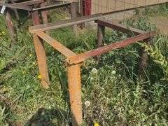 Pair of iron stands. 32x36", 3ft tall