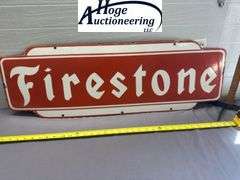 Firestone sign - porcelain style