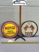 X2 - Mopar & Dixie signs - tin